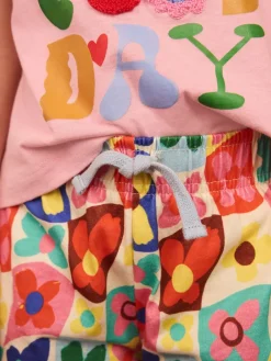 New Eleanor Bowmer Pink Today Is A Good Day 100% Cotton Jersey Set