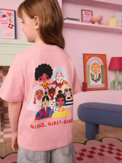 Best Eleanor Bowmer Pink Who Rules the World Kids 100% Cotton T-Shirt