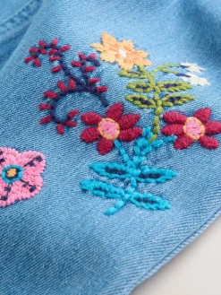 Sale Next Dungarees and Long Sleeve Bodysuit Set 2 Piece (0mths-3yrs) Embroidered Denim