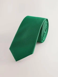 Next Emerald Green Slim Textured Tie^ Ties & Pocket Squares