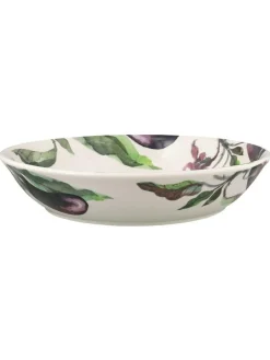 Online Emma Bridgewater Cream Aubergine Flowers Medium Pasta Bowl