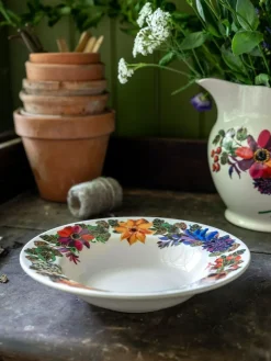 Clearance Emma Bridgewater Cream Autumn Flowers Soup Plate