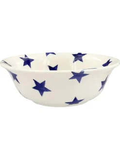 Emma Bridgewater Cream Blue Star Cereal Bowl^ Dinner Sets & Pasta Bowls