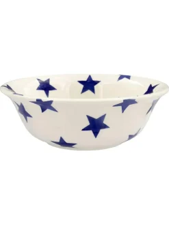 Emma Bridgewater Cream Blue Star Cereal Bowl^ Dinner Sets & Pasta Bowls