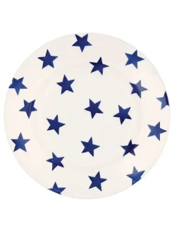 New Emma Bridgewater Cream Blue Star 8 1/2 Inch Side Plate