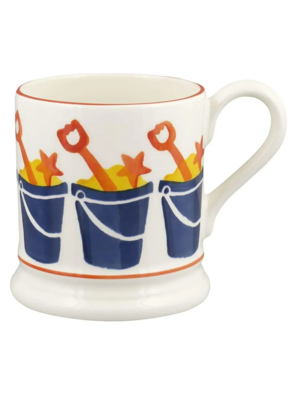 Emma Bridgewater Cream Bucket & Spade 1/2 Pint Mug^ Mugs & Cups