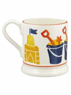 Emma Bridgewater Cream Bucket & Spade 1/2 Pint Mug^ Mugs & Cups