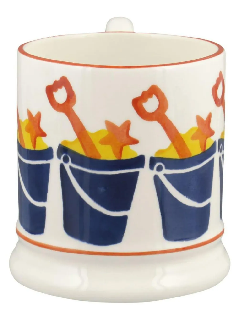 Emma Bridgewater Cream Bucket & Spade 1/2 Pint Mug^ Mugs & Cups