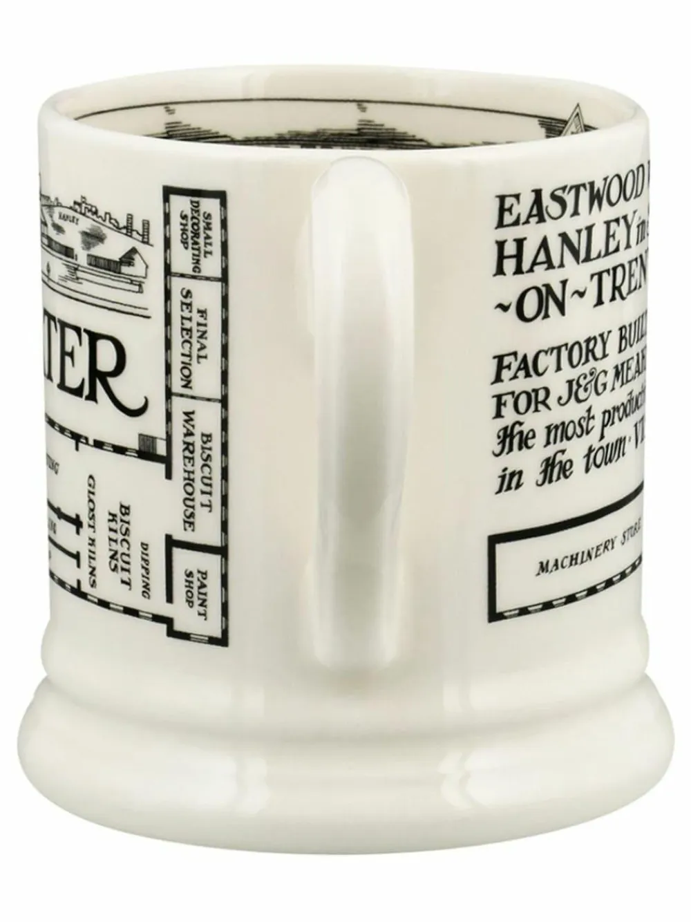 Discount Emma Bridgewater Cream Factory Plan 1/2 Pint Mug
