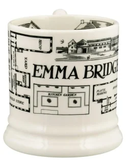 Discount Emma Bridgewater Cream Factory Plan 1/2 Pint Mug