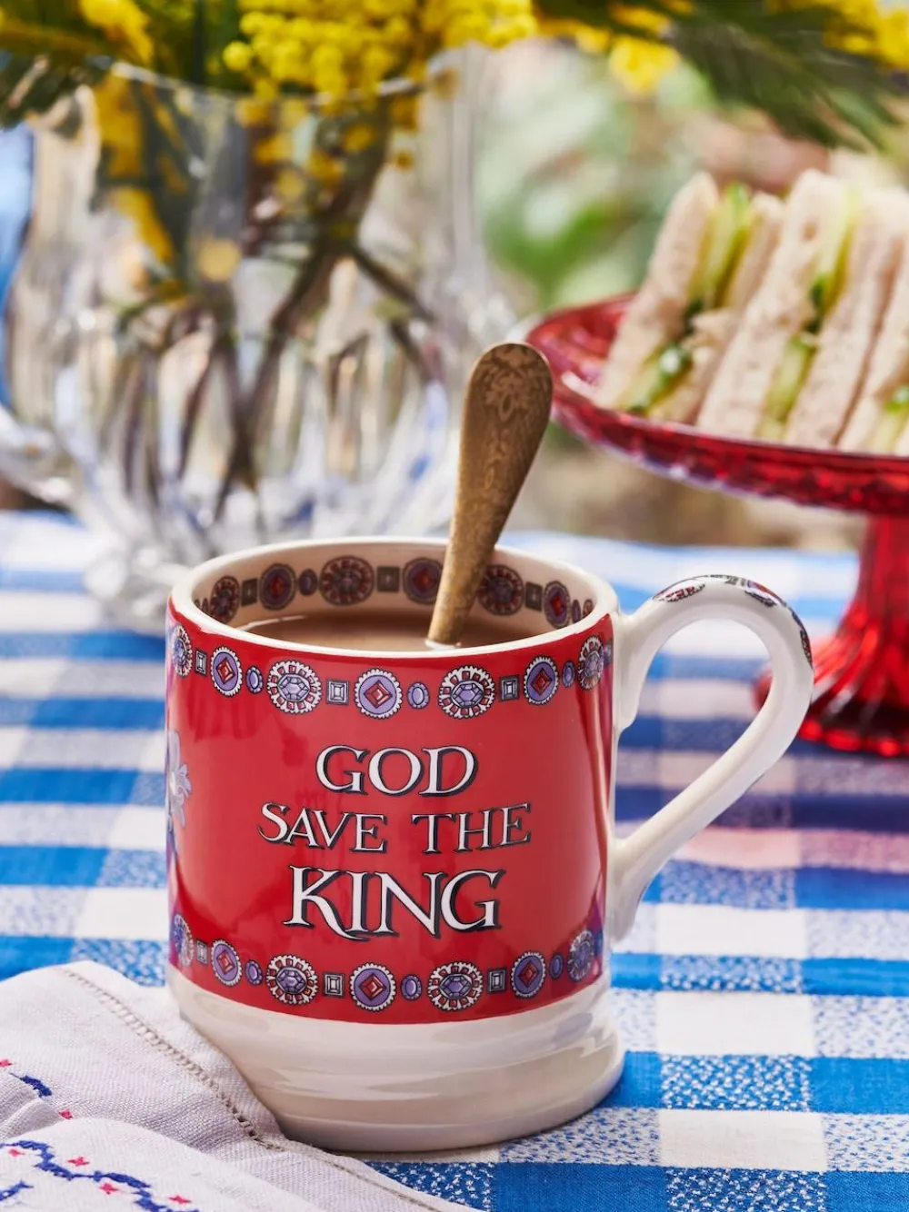 Emma Bridgewater Cream God Save The King 1/2 Pint Mug^ Mugs & Cups|Branded Kitchenware