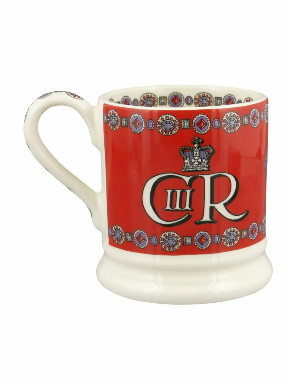 Emma Bridgewater Cream God Save The King 1/2 Pint Mug^ Mugs & Cups|Branded Kitchenware
