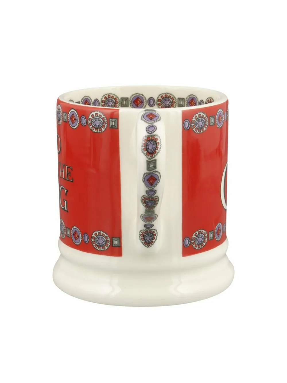 Emma Bridgewater Cream God Save The King 1/2 Pint Mug^ Mugs & Cups|Branded Kitchenware