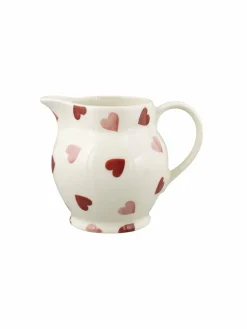 Best Emma Bridgewater Cream Pink Hearts 1/2 pint Jug