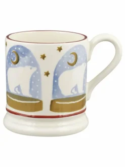 Best Emma Bridgewater Cream Polar Bear Snow Globe 1/2 Pint Mug