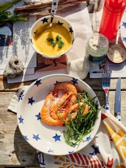 Emma Bridgewater Cream Star Medium Pasta Bowl^ Branded Kitchenware|Dinner Sets & Pasta Bowls