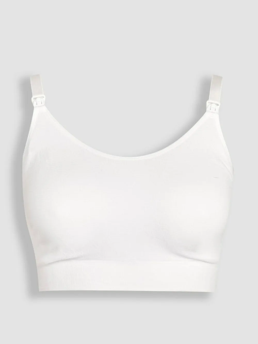 New Jojo Maman Bébé Emma Jane Black and White 2-Pack Cotton Seamless Nursing Bras