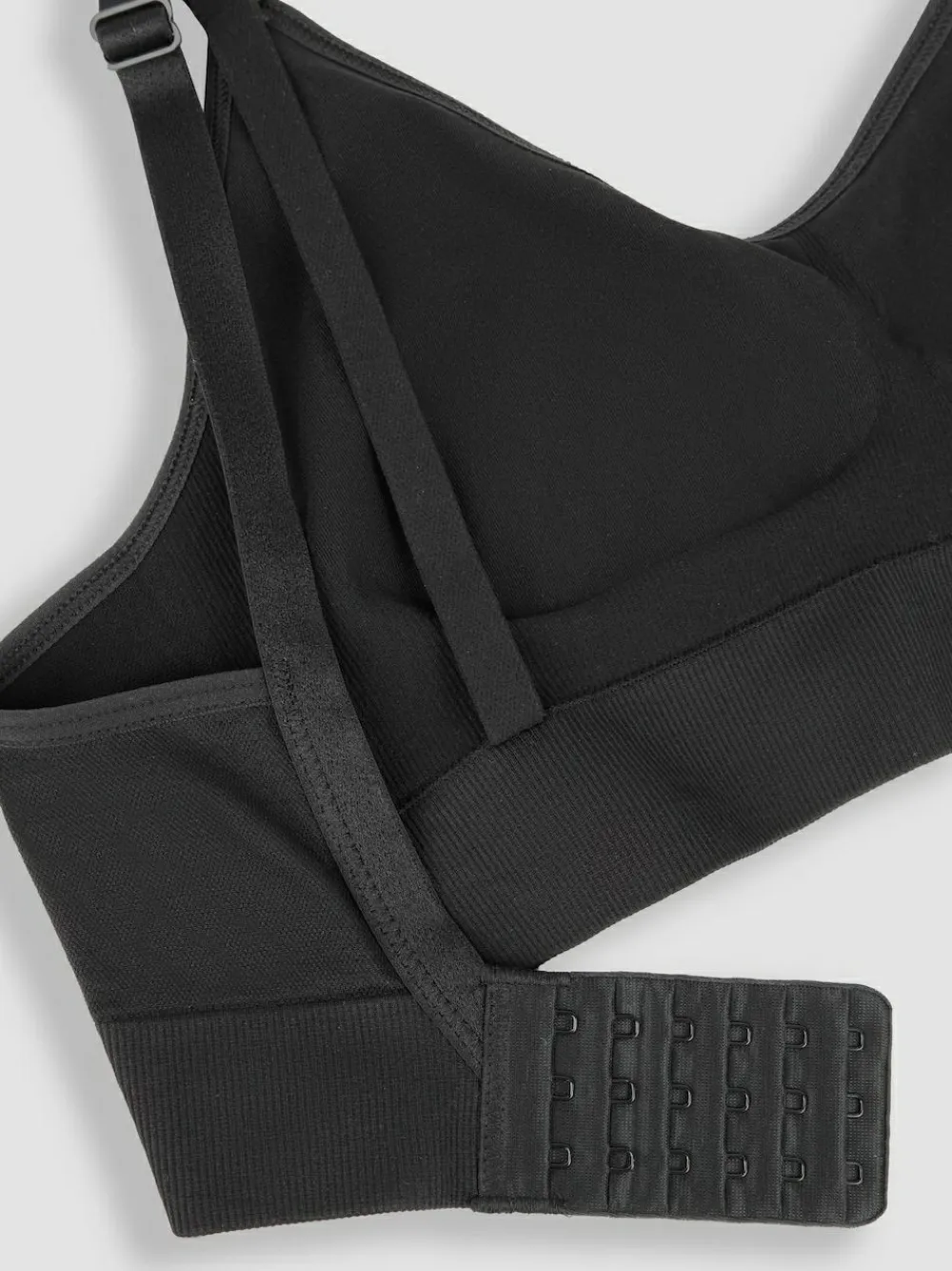 New Jojo Maman Bébé Emma Jane Black and White 2-Pack Cotton Seamless Nursing Bras