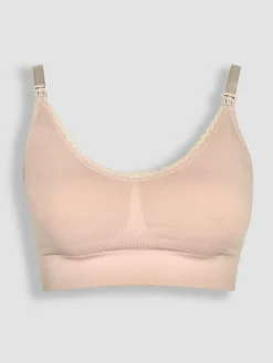 Outlet Emma Jane Emma-Jane Lace Trim Seamless Maternity & Nursing Bra Pink