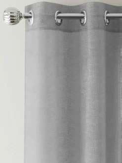 Online Enhanced Living Crete Voile Panel Silver