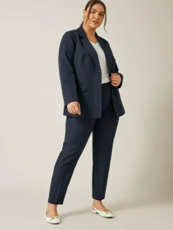 New Evans Blue Edge To Edge Blazer
