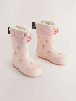 Discount Next Character Thinsulate Lined Cuff Wellies Fairy Pink