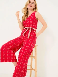 Fat Face FatFace Aeran Red Jacquard Jumpsuit^Women Jumpsuits & Playsuits