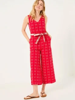Fat Face FatFace Aeran Red Jacquard Jumpsuit^Women Jumpsuits & Playsuits