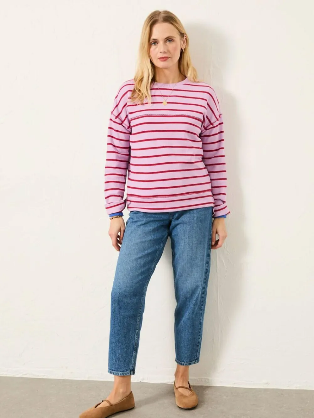 Fat Face FatFace Airlie Breton Stripe Crew Sweat^Women Hoodies & Sweatshirts