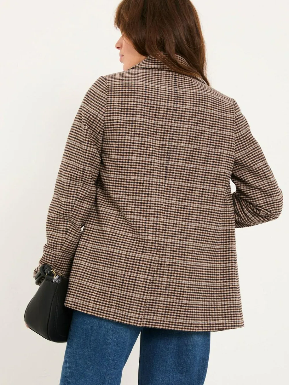 Discount Fat Face FatFace Alba Brown Check Blazer