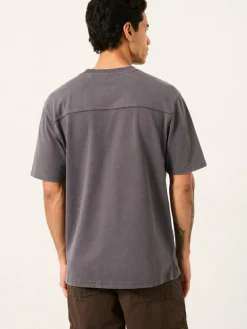 Discount Fat Face FatFace Alton Heavyweight Relaxed Fit T-Shirt Charcoal Grey