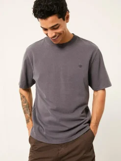 Discount Fat Face FatFace Alton Heavyweight Relaxed Fit T-Shirt Charcoal Grey
