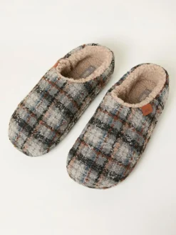 Hot Fat Face FatFace Arthur Grey Mule Slipper