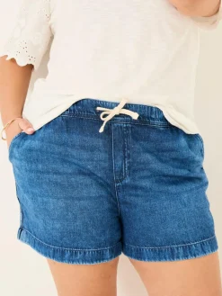 Outlet Fat Face FatFace Ashby Drawstring Shorts Dark Vintage Blue