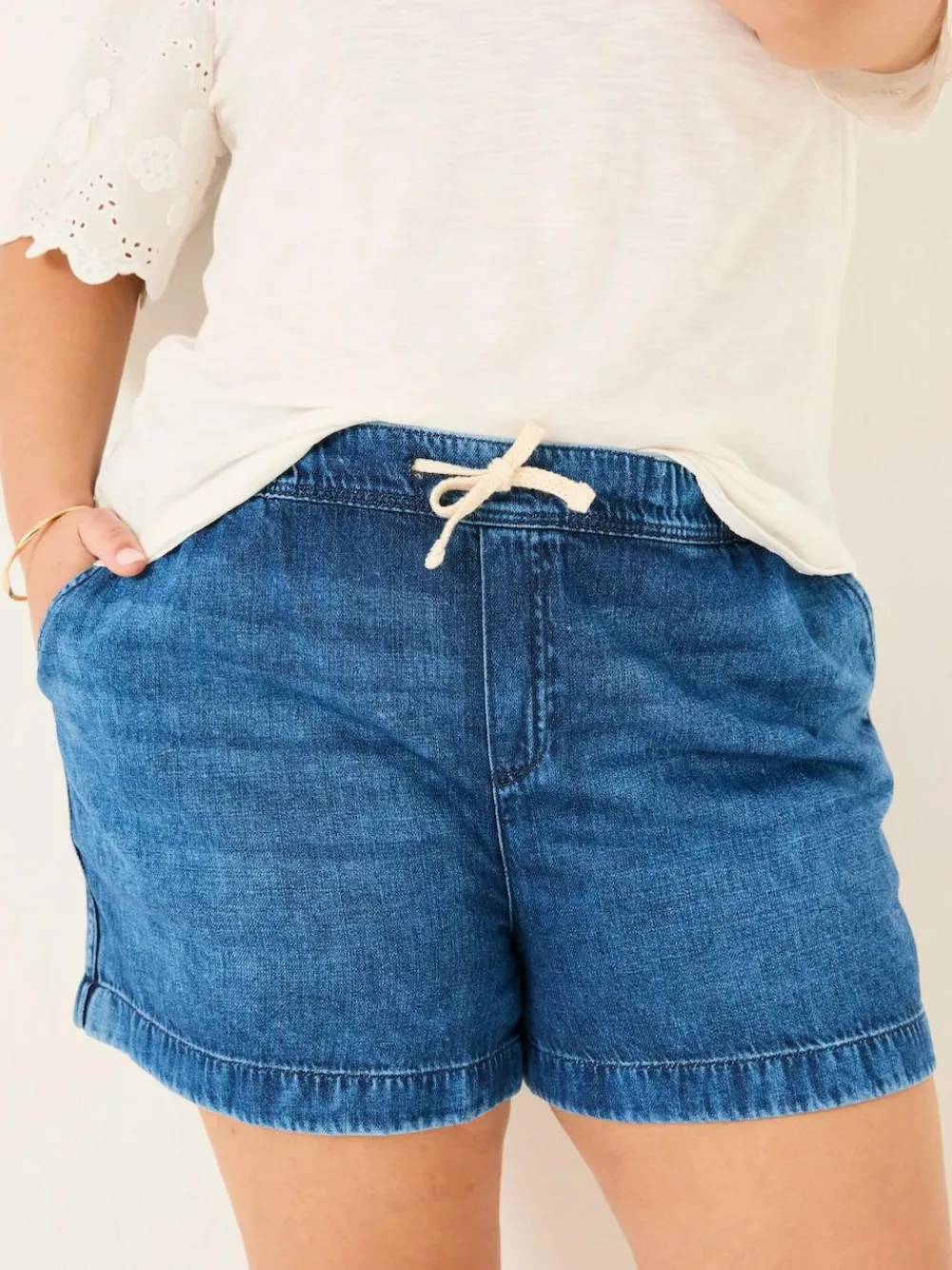 Outlet Fat Face FatFace Ashby Drawstring Shorts Dark Vintage Blue