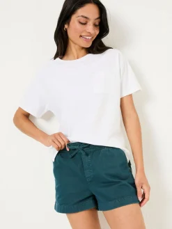 Online Fat Face FatFace Ashby Teal Blue Drawstring Shorts