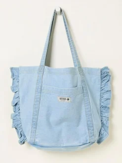 Fat Face FatFace Astrid Light Denim Frill Tote^Women Bags