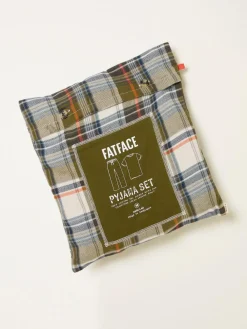 Fat Face FatFace Beale Khaki Green Check Pyjama Set^ Pyjamas