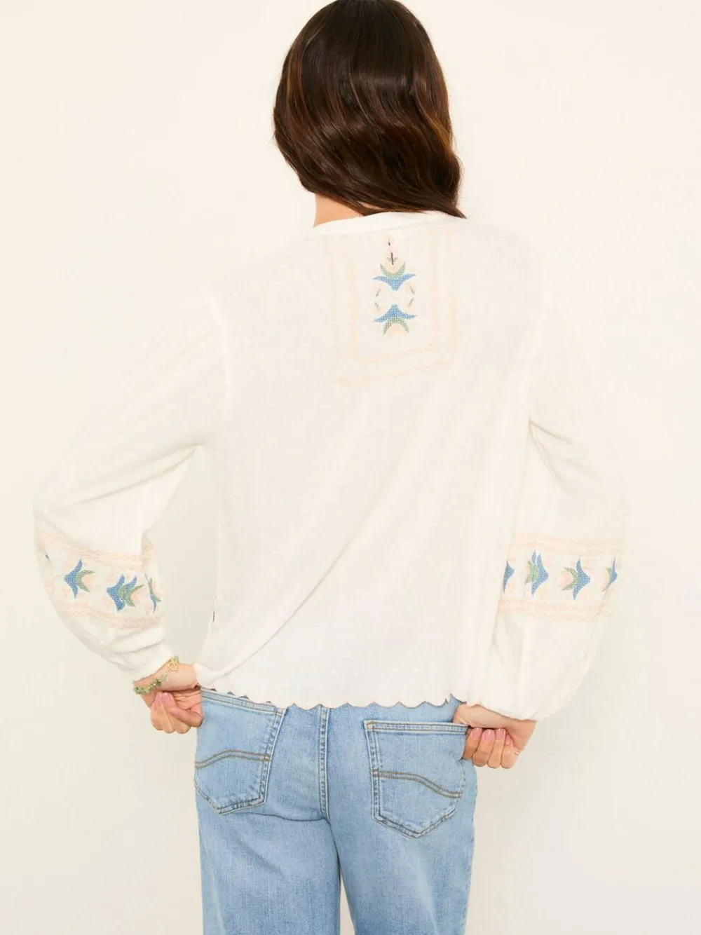 Fat Face FatFace Betsie Ivory Embroidered Blouse^Women Blouses & Shirts
