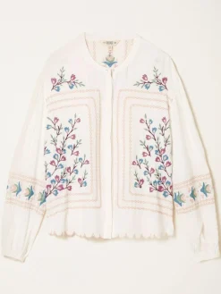 Fat Face FatFace Betsie Ivory Embroidered Blouse^Women Blouses & Shirts