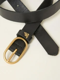 Fat Face FatFace Black Bee Stud Belt^Women Belts