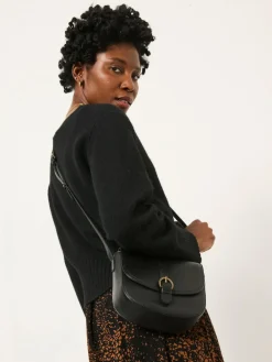 Online Fat Face FatFace Black Sofia Saddle Crossbody Bag