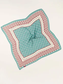 Online Fat Face FatFace Blue Geometric Hair Scarf