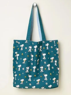 Fat Face FatFace Blue Heart Snoopy Reversible Tote Bag^Women Bags