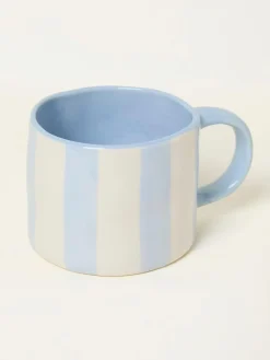 Fat Face FatFace Blue Mama Stripe Mug^ Mugs & Cups|Branded Kitchenware