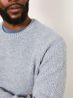 Fat Face FatFace Bourton Light Blue Knitted Crew Neck Jumper^ Knitwear|Knitwear