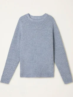 Fat Face FatFace Bourton Light Blue Knitted Crew Neck Jumper^ Knitwear|Knitwear