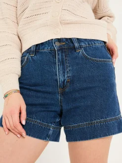 Hot Fat Face FatFace Broadway 100% Cotton Denim Shorts Denim Vintage