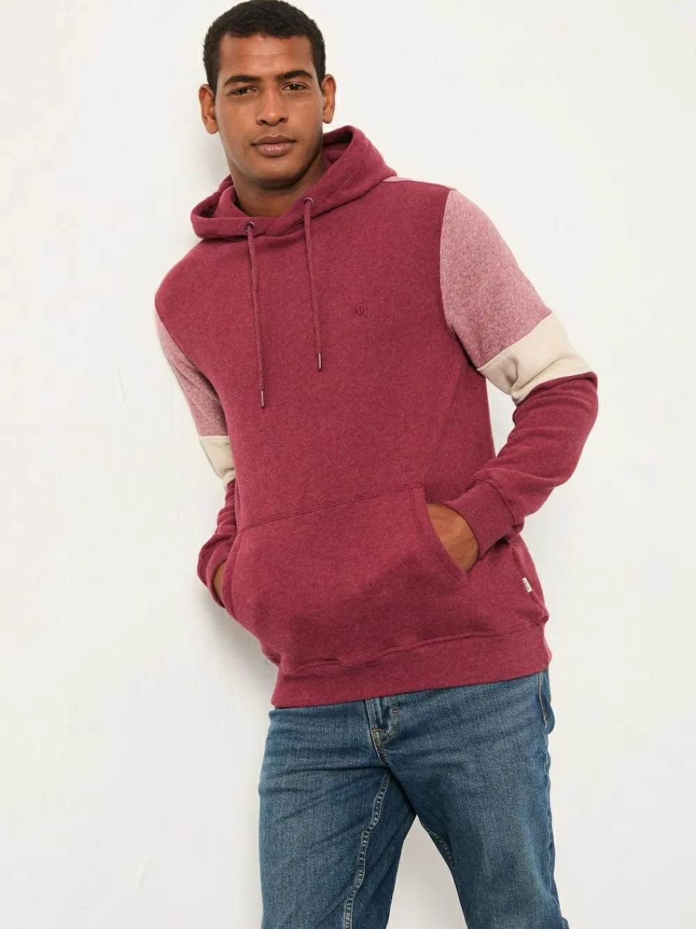 Fat Face FatFace Brooke Claret Brooke Cut and Sew Hoodie^ Sweatshirts & Hoodies|Sweatshirts & Hoodies