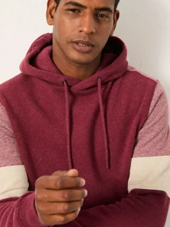 Fat Face FatFace Brooke Claret Brooke Cut and Sew Hoodie^ Sweatshirts & Hoodies|Sweatshirts & Hoodies